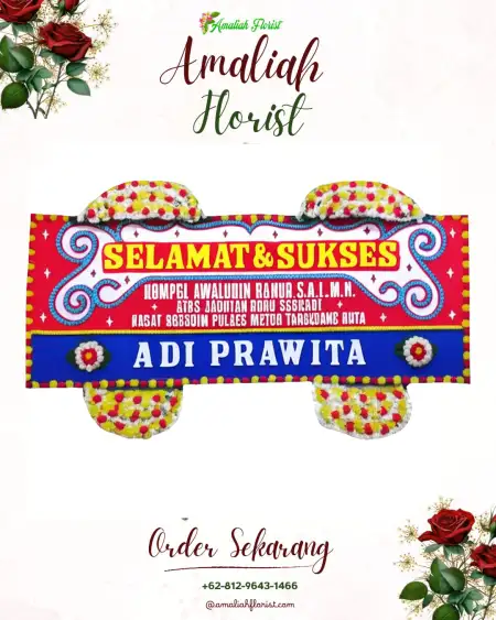 Papan Bunga Ucapan Selamat Kemuning