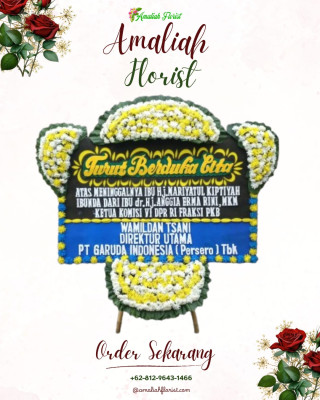 Papan Bunga Duka di Kemuning