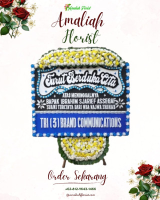 Papan Bunga Duka di Kemuning